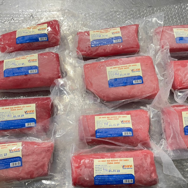 CÁ NGỪ ĐẠI DƯƠNG CẮT SAKU LOẠI A (TUNA SAKU A )