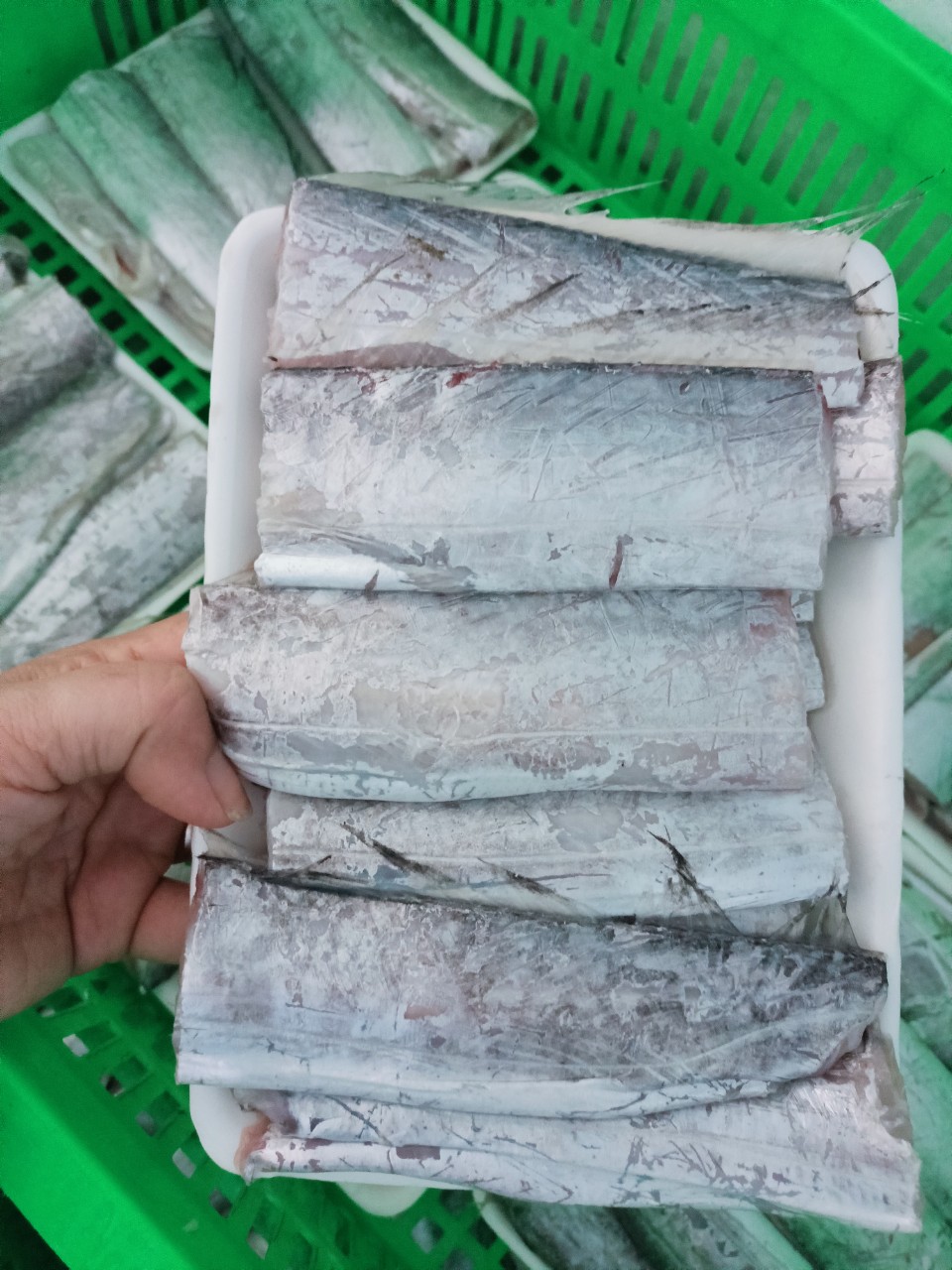 CÁ  HỐ CẮT KHÚC ĐÓNG KHAY 500GR